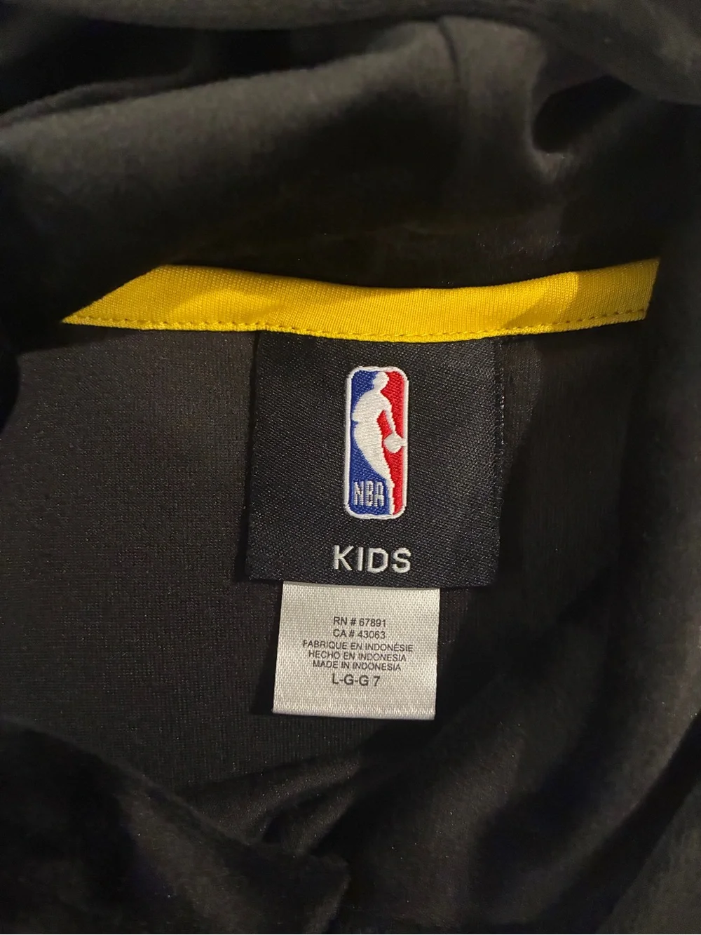Los Angeles Lakers Black & Gold Kids Hoodie - Boys size 7